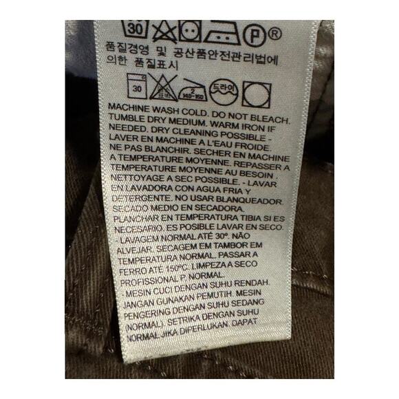 Levi's 502 Men's Straight Jeans‎ W29 L30 Brown Denim Zipper Fly - Picture 7 of 7